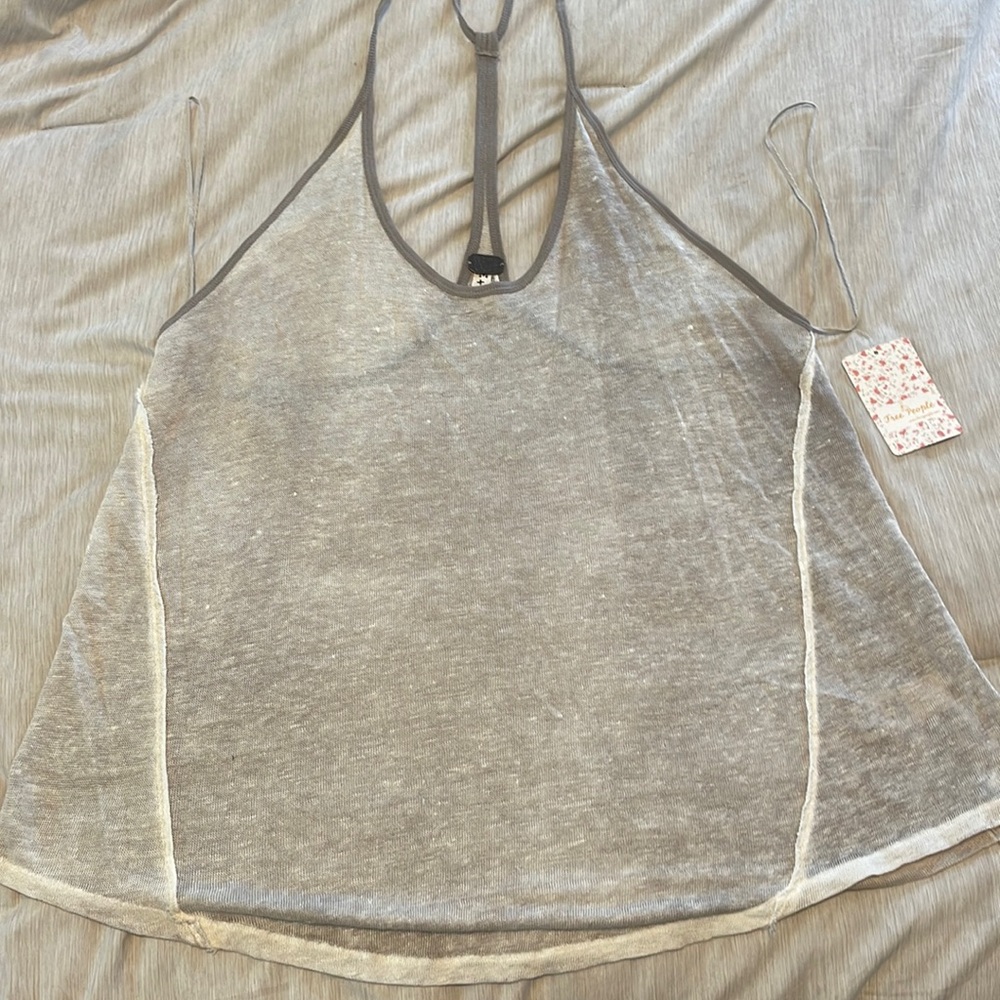 Semi sheer Free people tank